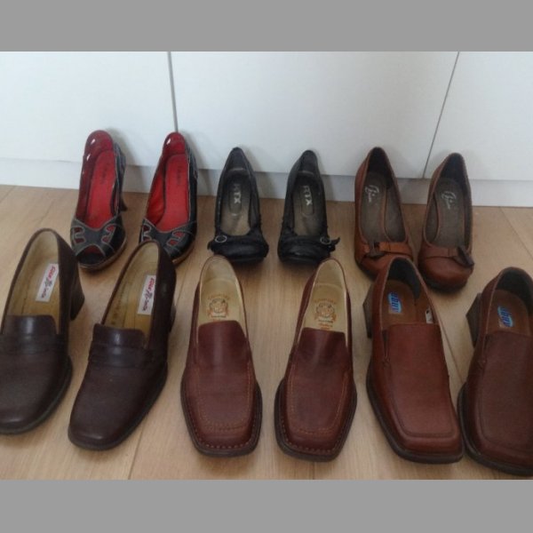 6x dámské boty č. 38, kožené, nenošené - 7x foto