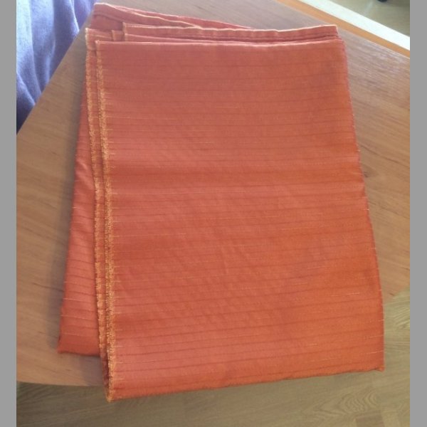 NOVÝ závěs cihlový (oranžový-hnědý) ušitý,kvalitní 145 x 190