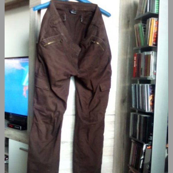 Dámské hnědé kalhoty, vel. 38, zn. Takko Fashion