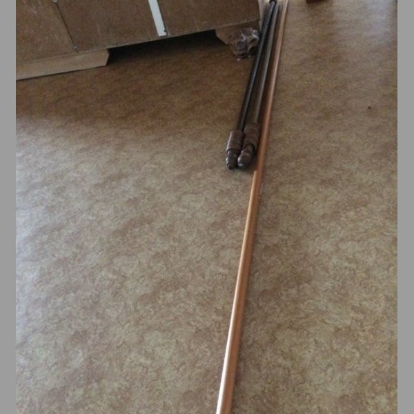 Dřevěné garnýže jednotyčové - záclonové tyče 3 ks garnýž tyč