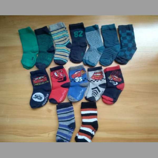 Ponožky, podkolenky vel. 23 - 26 (30 párů)