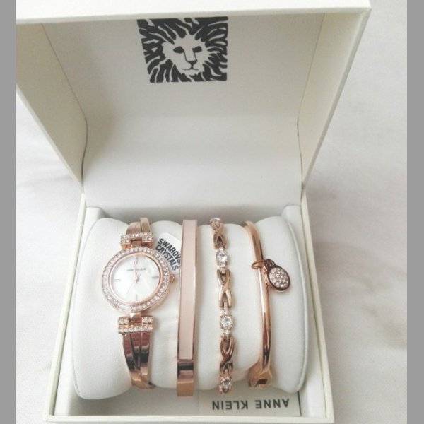 Dámské hodinky Anne Klein s krystalky Swarovski a náramky