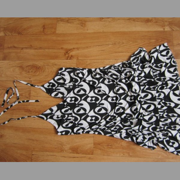 Letní šaty černo - bílé, S/M, zn. Orsay, délka mini