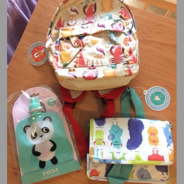 NOVÁ sada: dětský batůžek batoh, termotaška, skládací lahev