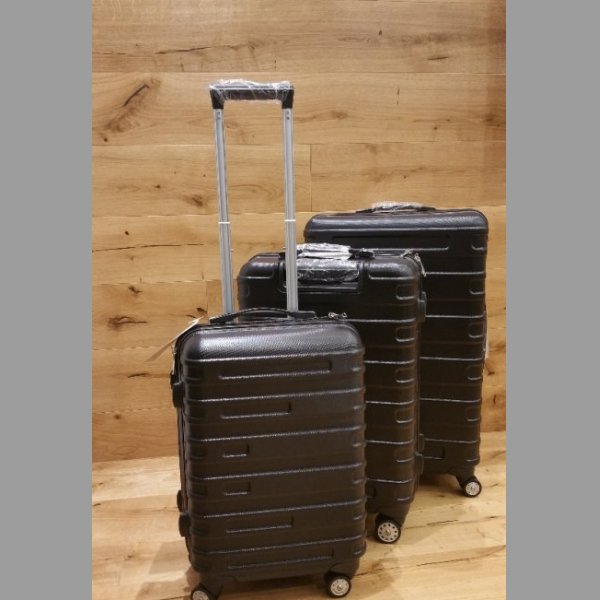 Cestovní kufry na kolečkách v setu/černý
