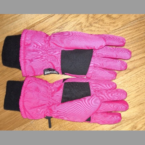 Dívčí lyžařské rukavice růžové 4-5 let
