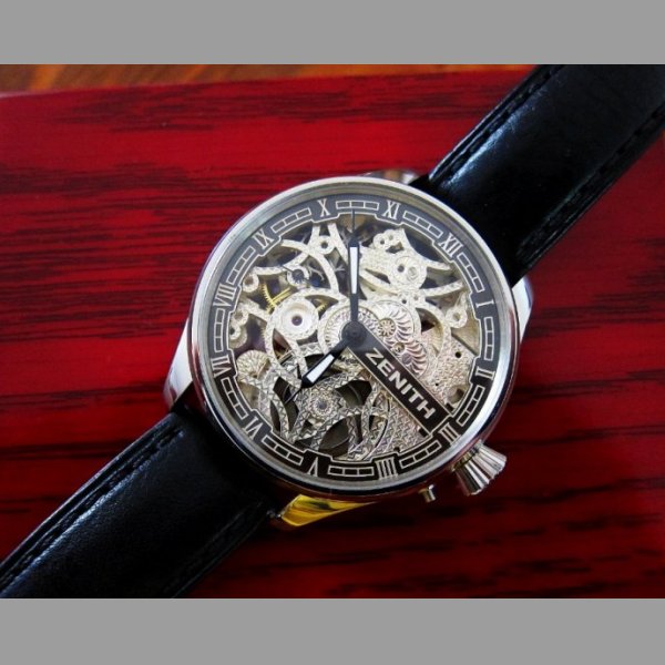 ZENITH 1904 SKELETON luxusní náramkové / kapesní hodinky