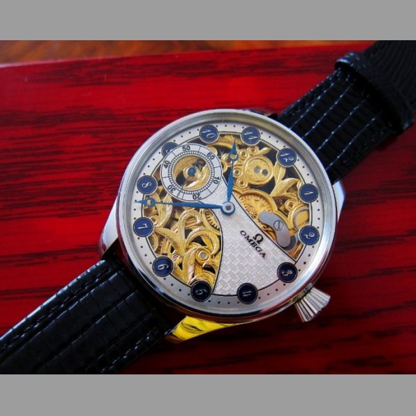 OMEGA 1910 SKELETON luxusní náramkové / kapesní hodinky