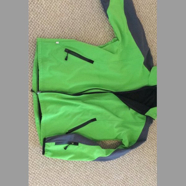 Pánská softshellová bunda, nová, zeleno-šedá XXL