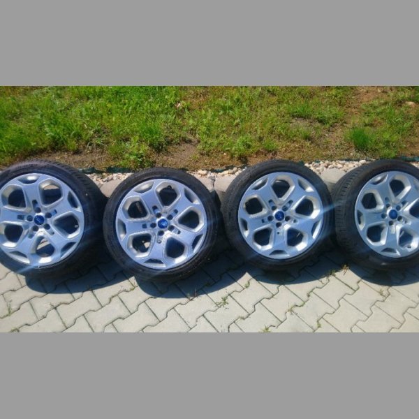 Original Alu kola 5x108 FORD 18'', 2x nové pneu 225/45 18