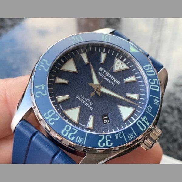 Prodám orig. hodinky Eterna - Kontiki Diver Blue Ceramic