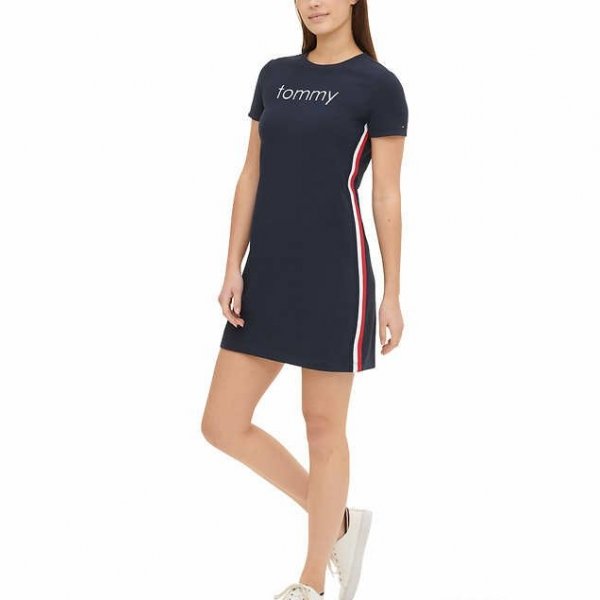 Šaty TOMMY HILFIGER S  - modré/ M - červené