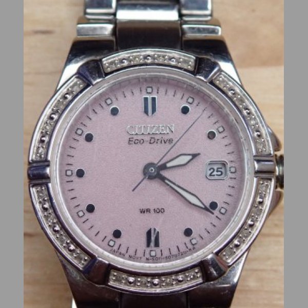 Dámské hodinky CITIZEN 0890-58X, ECO DRIVE, zdobeno diamanty