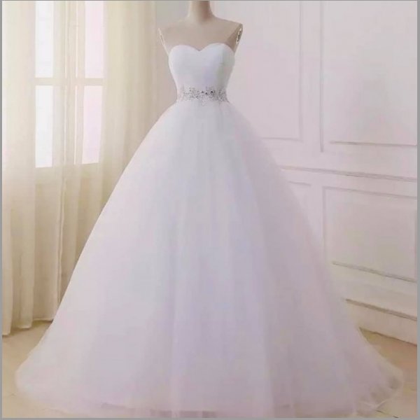 Nové bílé svatební šaty xs-xl