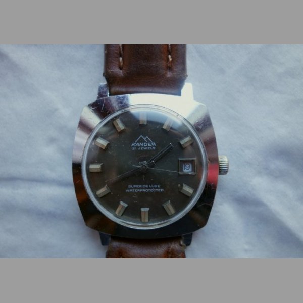 Pánské,funkční Swiss hodinky-Kander super deluxe,21jewels