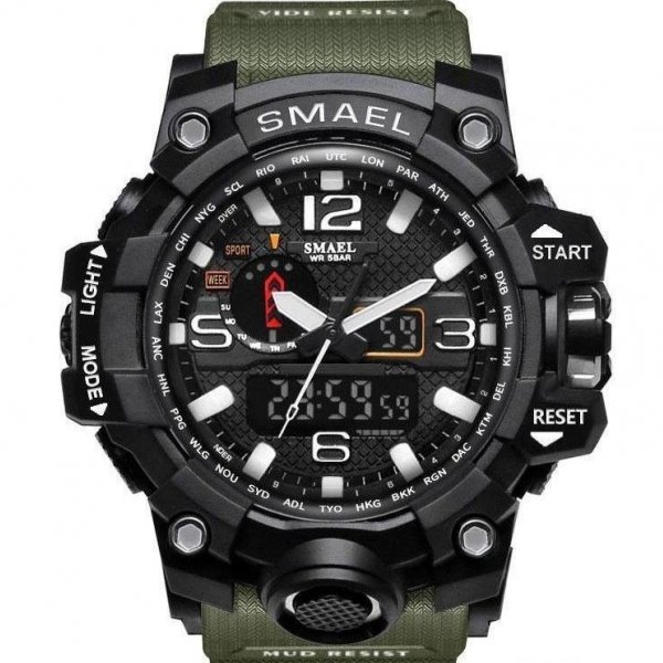 Nové Masívne pánske hodinky SMAEL Army , dobierka v cene