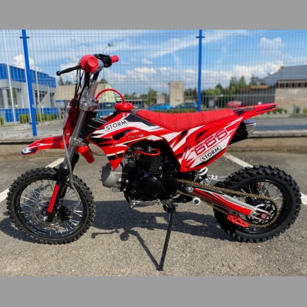 Pitbike Storm 125ccm 14x12 - červená